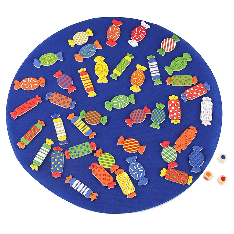 Детская деревянная игрушка настольные игры конфеты формы памяти обучение в