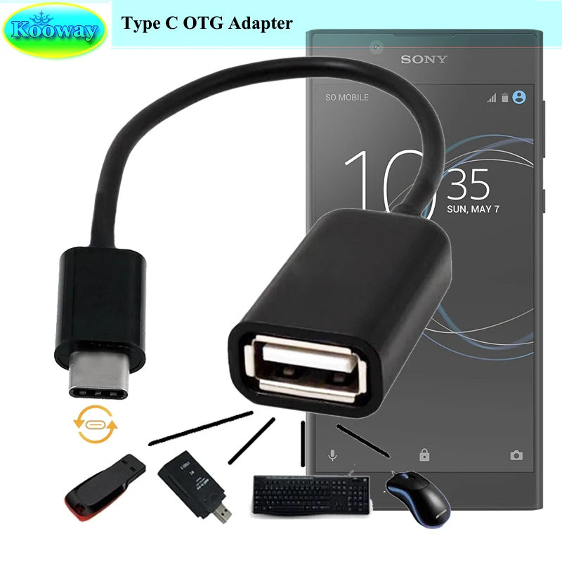 Адаптер Unidopro USB 3 1 Type C с разъемом 2 0 адаптер хост OTG для Sony Xperia L1 Dual G3312 G3311 G3313