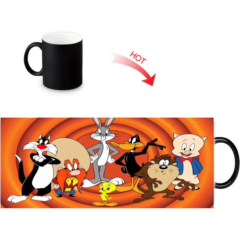 Пользовательские фото Волшебные кружки Bugs Bunny Термокружка 350 мл/12 унций кофе вода