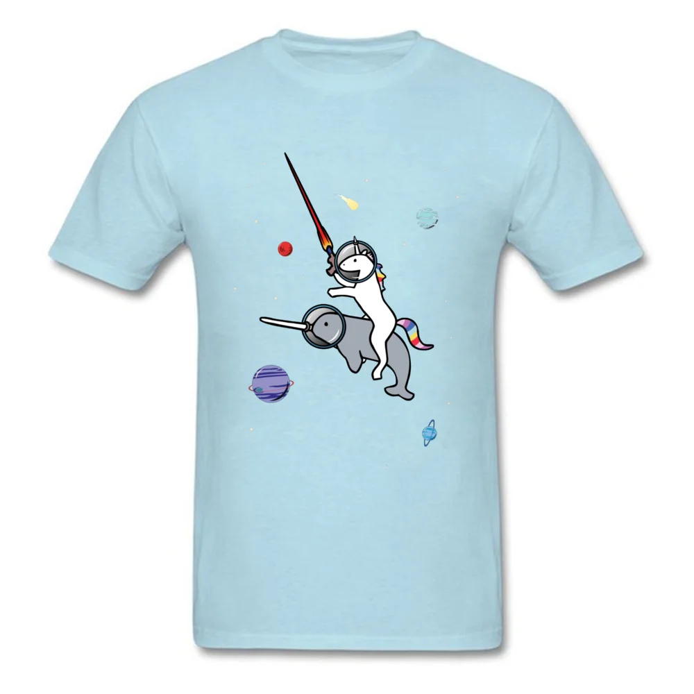 Футболка мужская с изображением космоса единорога Narwhal|Мужские футболки| |