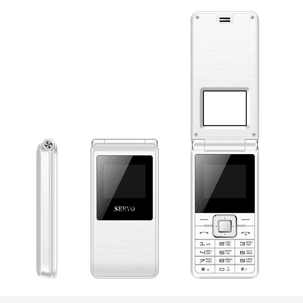 Телефон SERVO, две sim-карты, 1,77 дюйма, 1500 мА/ч, аккумулятор, мобильные телефоны, Bluetooth, fm-радио, GSM Spreadutum, флип, мобильные телефоны