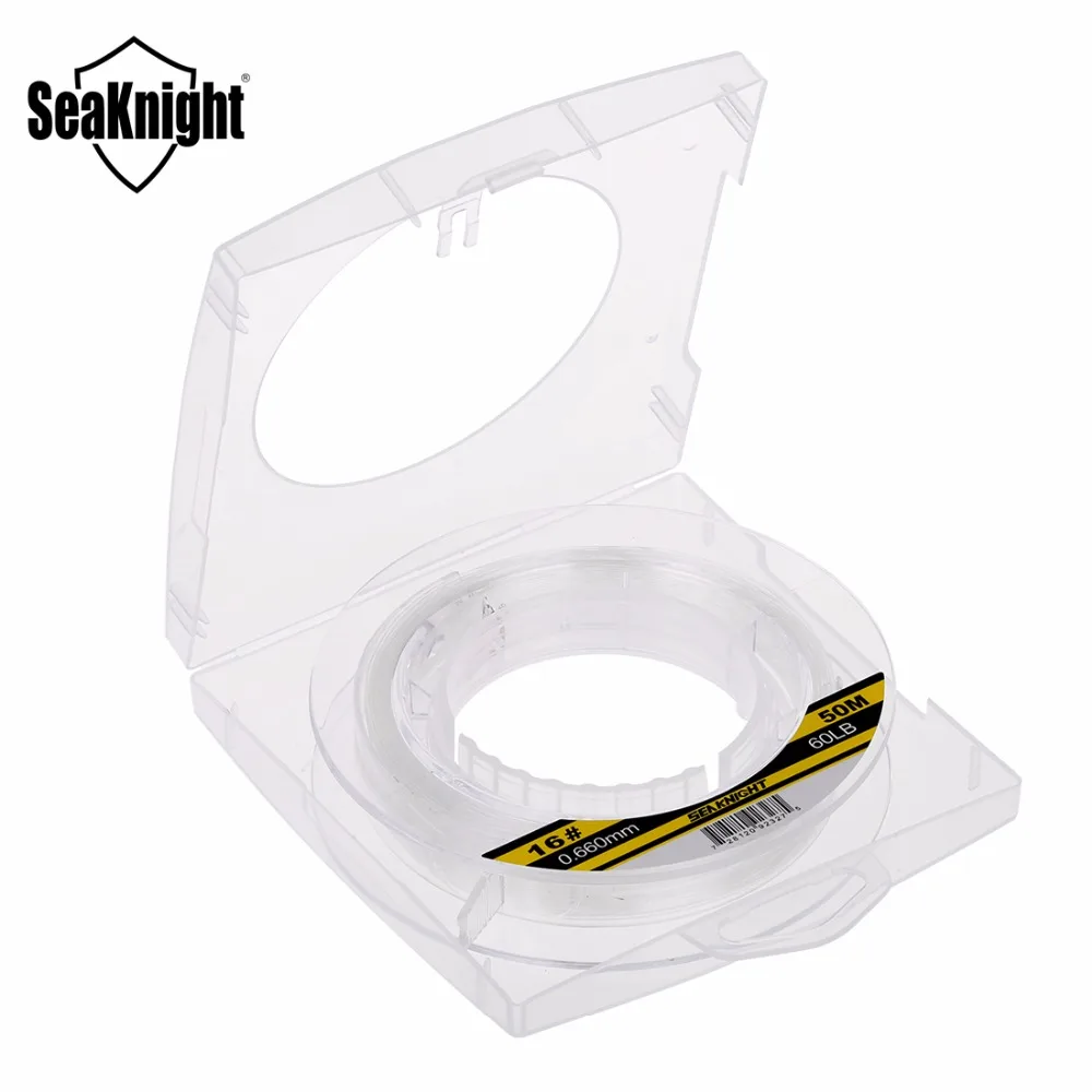 Фторуглеродная леска SeaKnight 50 м 100% японский материал фторуглеродная рыболовная 60LB