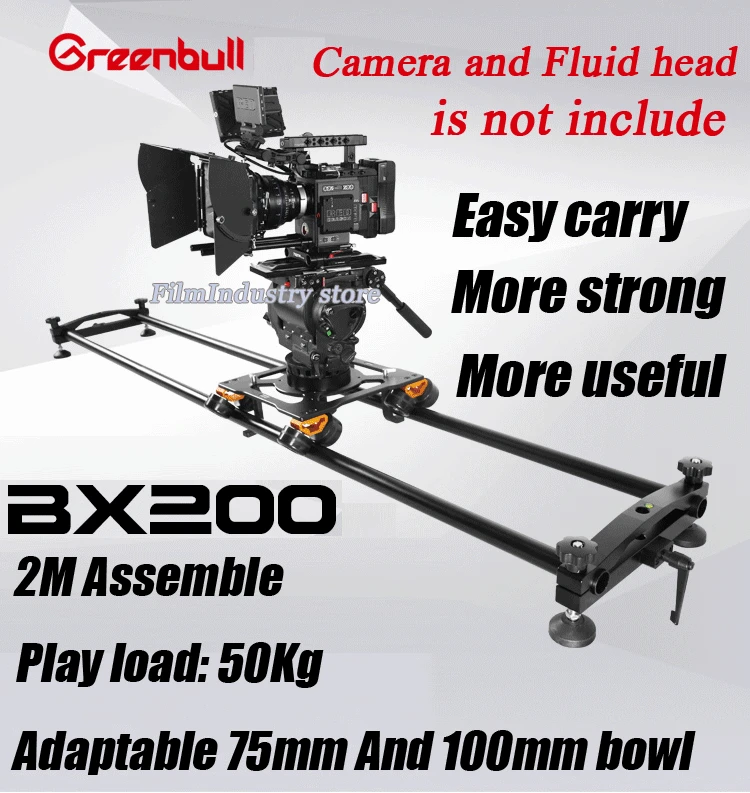 Greenbull BX200 пленка Камера слайдер Портативный фотографического ролик ползунок