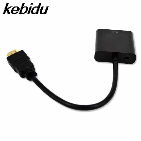Переходник штырь гнездо с аудиокабелем HDMI совместимый к VGA адаптер для Xbox 360 PS3