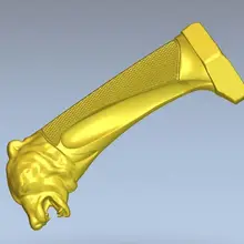 Рельефный нож 3d модели для ЧПУ в формате STL рельефный ручка с
