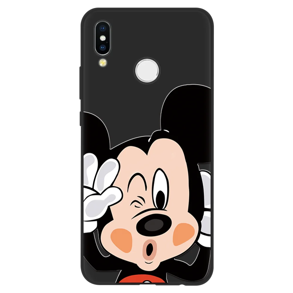 miqi Милый черный мягкий чехол из ТПУ с рисунком для huawei Honor Play View 20 7A Pro 6A 8X10 Nova 3 3i 4 2i 3e 4e P30 P20 Lite Plus Pro Чехол - Цвет: miqi