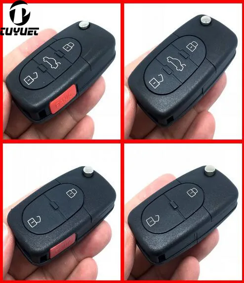 Откидная оболочка ключа дистанционного управления для Audi A2 A3 A4 A6 A8 TT 2 /2 + 1/3/3 1
