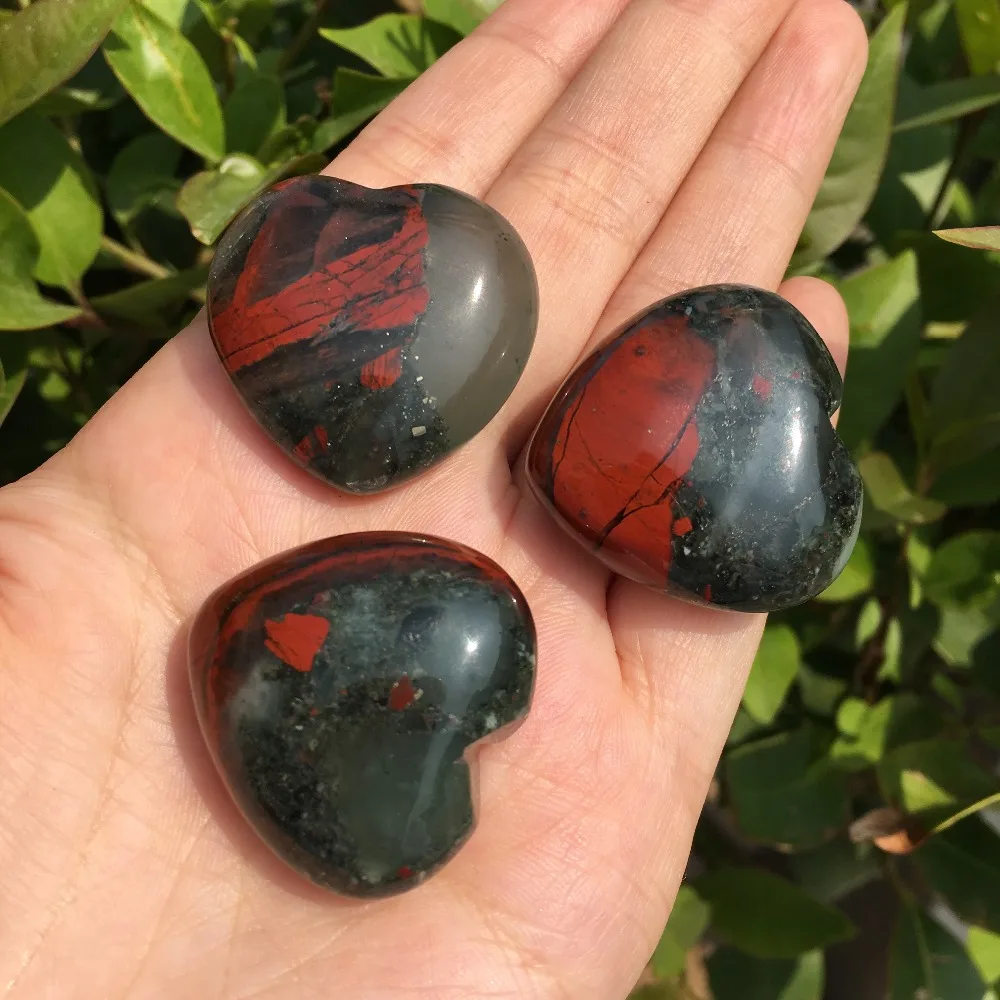 4 шт Природный кристалл Дракон кровь Камень Сердце энергия Исцеление | Дом и сад