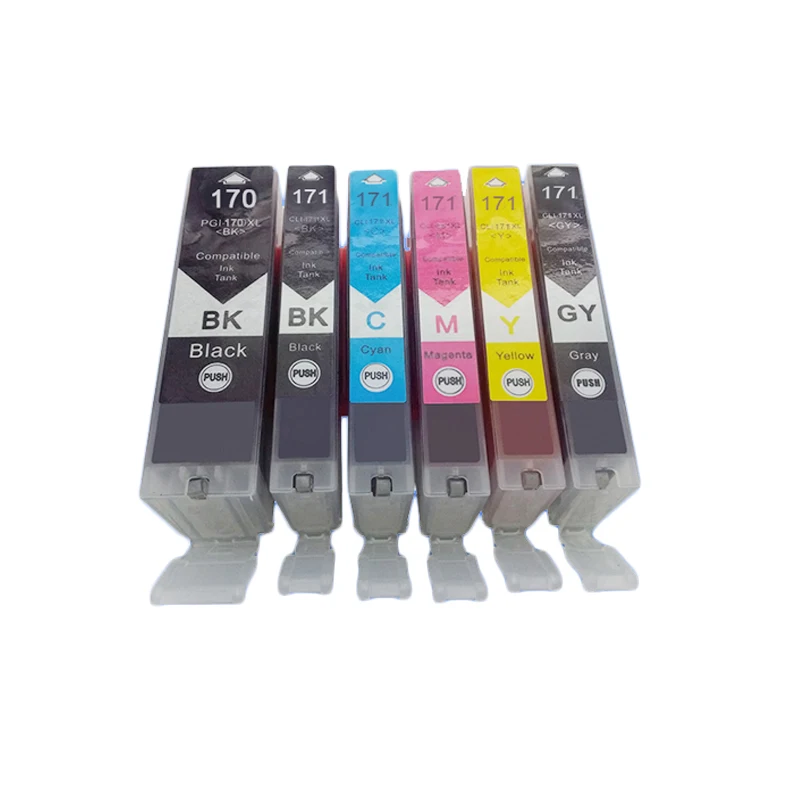 Чернильные картриджи для струйного принтера Canon Pixma MG5720 MG 170 MG-5720 12 шт. PGI170 CLI171 PGI-170XL