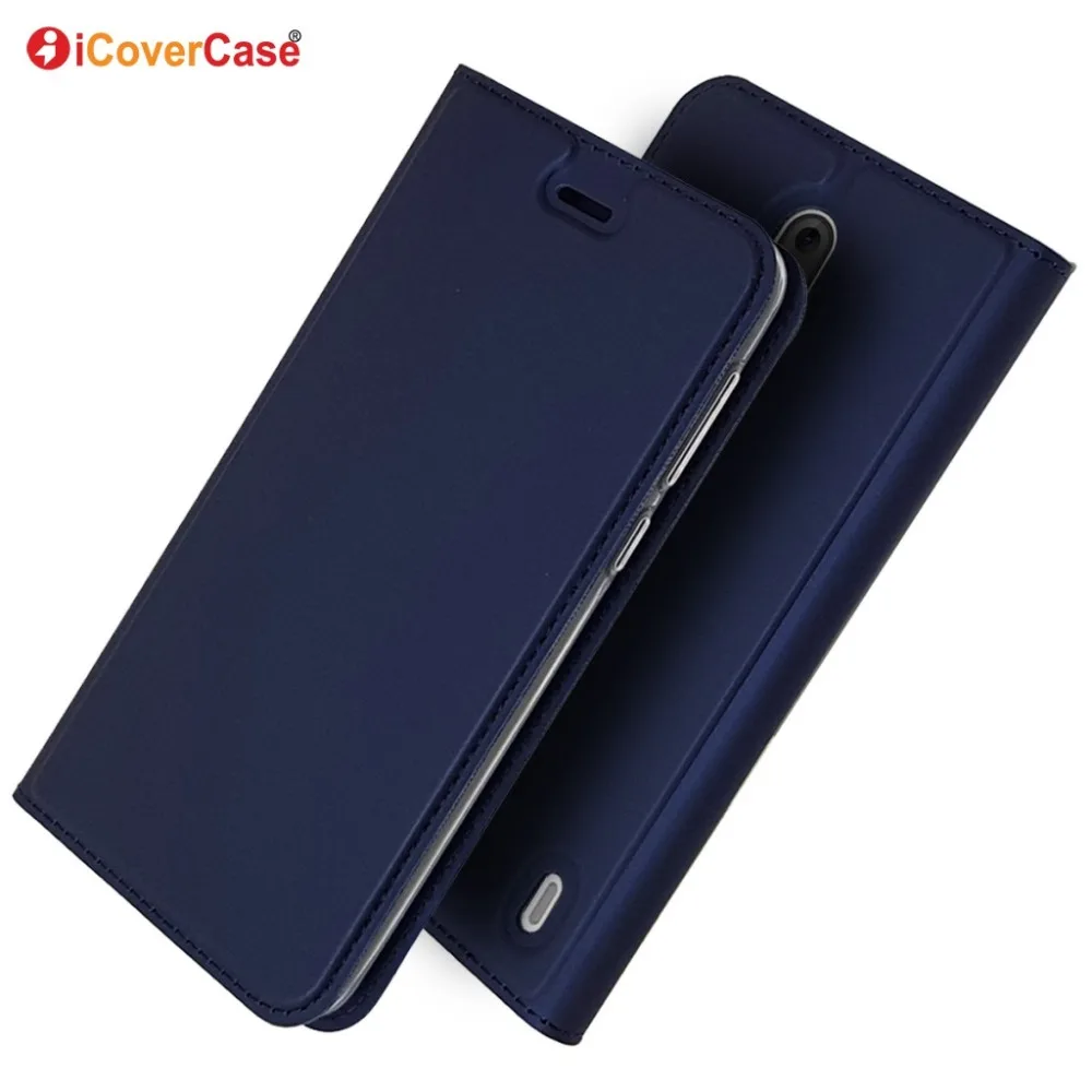 

Ультратонкий чехол-книжка из искусственной кожи с подставкой для Nokia 2