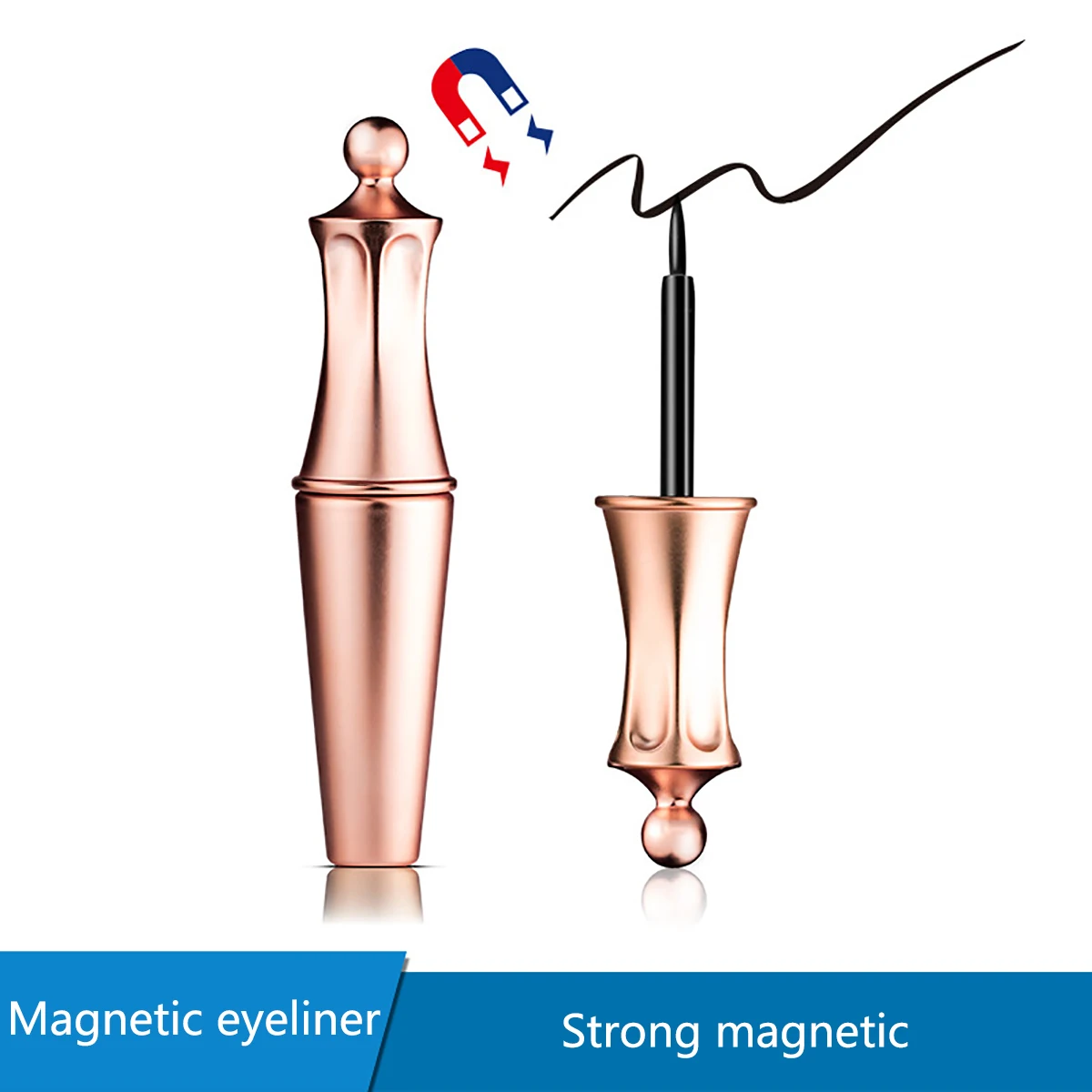 5 Magnetic Eyelashes natural False Eyelashes Magnet Lashes Magnetic Liquid Eyeliner& Magnetic False Eyelashes& Tweezer Set