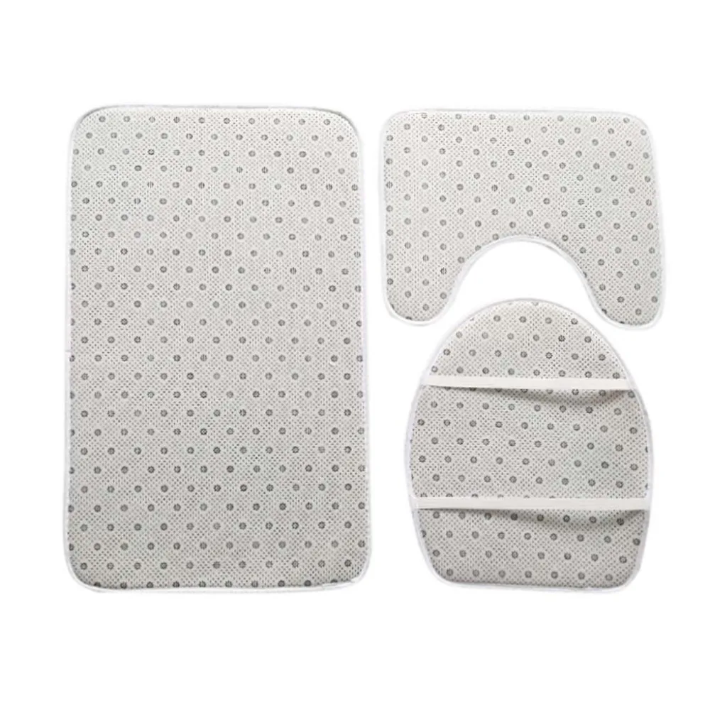 3 шт. коврики для ванной горячая Распродажа Нескользящие набор полиэстер