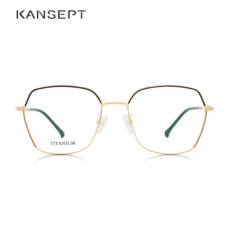 Оптическая оправа титанового сплава Женские очки по рецепту Дания Южная Корея