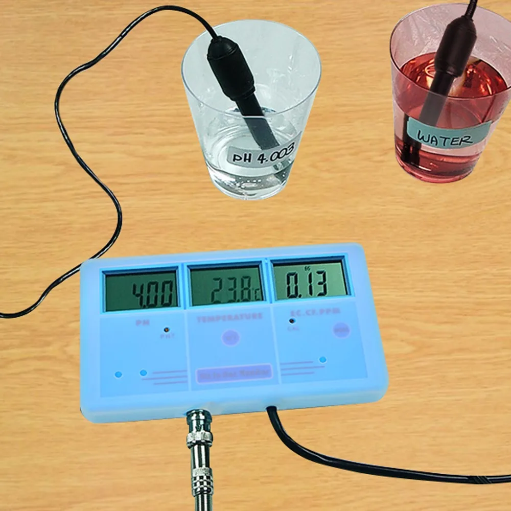 EC CF TDS PH C/F Многофункциональный 6 в 1 рН метр измеритель качества воды с