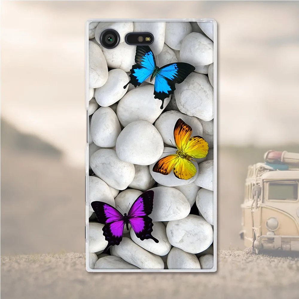 Силиконовый чехол для Sony Xperia X Compact чехлы Mini мягкий из ТПУ телефона f5321 PS30|phone