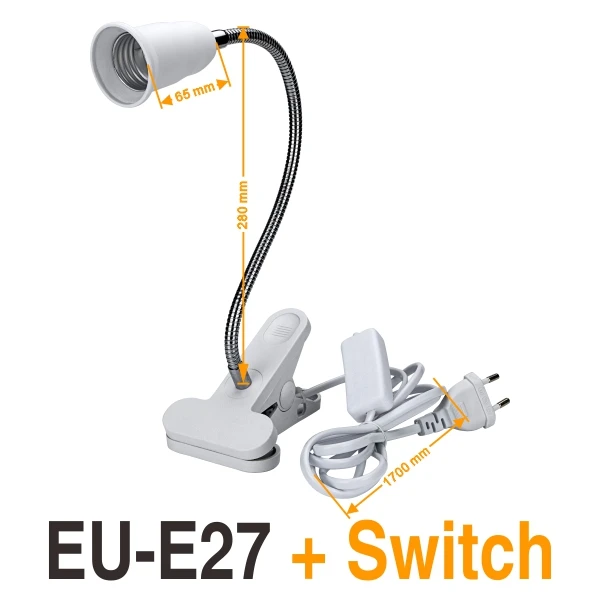 Lamp 2-EU E27 Светодиодный светильник высокой яркости 9 Вт 12 Вт 15 Вт 18 Вт AC 220 В Bombillas EU US штекер держатель лампы энергосберегающий светодиодный светильник Настольная лампа - Испускаемый цвет: Lamp 2-EU