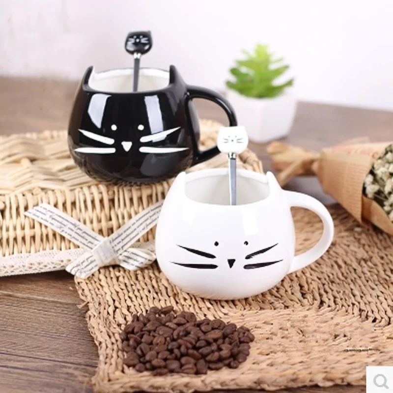1 шт. Новинка милая Кошка Животное молочная Кружка Керамическая креативная