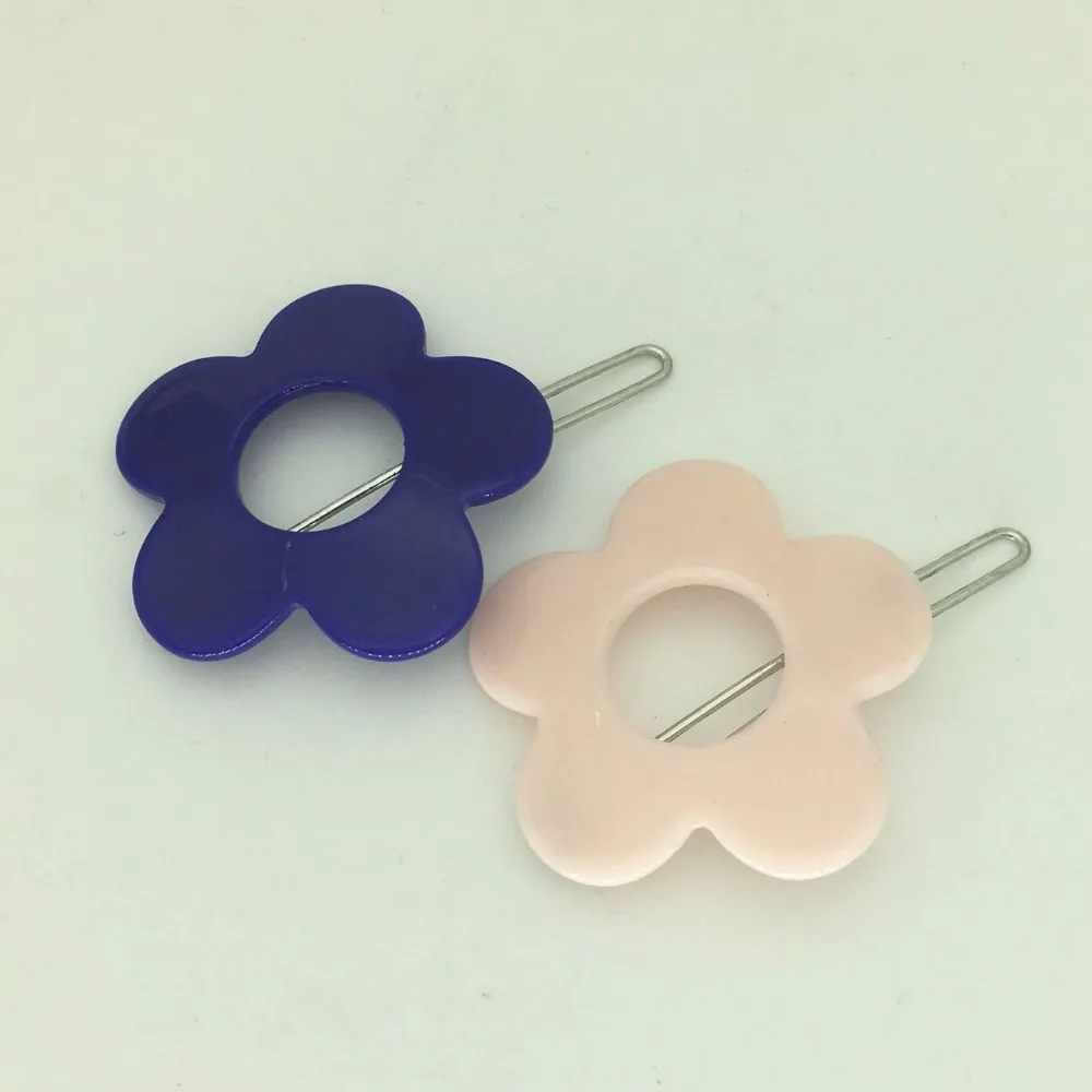 New design Fashion Sunflower Hair clip Lady Women Acrylic Flower Hair pins Hair accessories