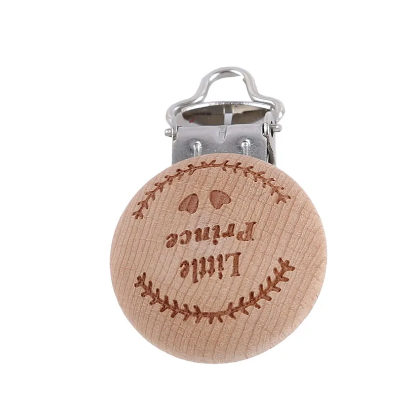 Детские зажимы Пустышки из бука деревянные клипсы с гравировкой держатель