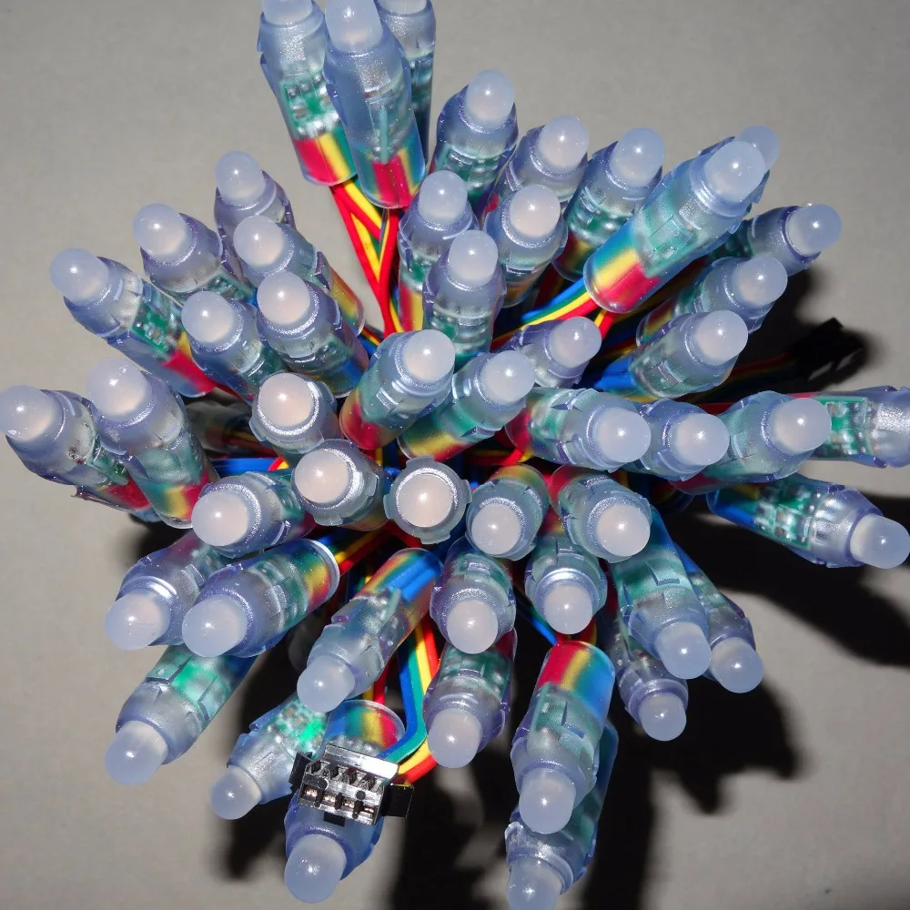 5 в постоянного тока 50 узлов/нитка узел сброса RGB узлы класс IP68 24 Вт Цветные