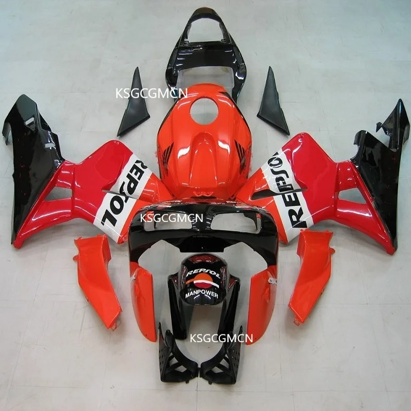 Литьевой формованный обтекатель для Honda CBR600RR 03 04 оранжевые обтекатели набор repsol