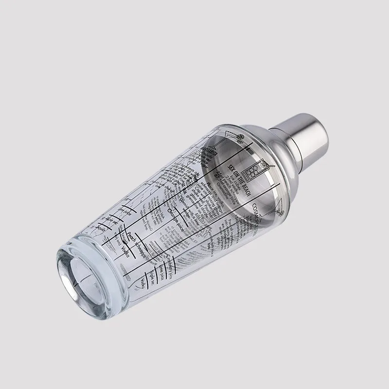 400 мл стеклянный шейкер для коктейлей инструменты бара мерный стакан с крышкой из