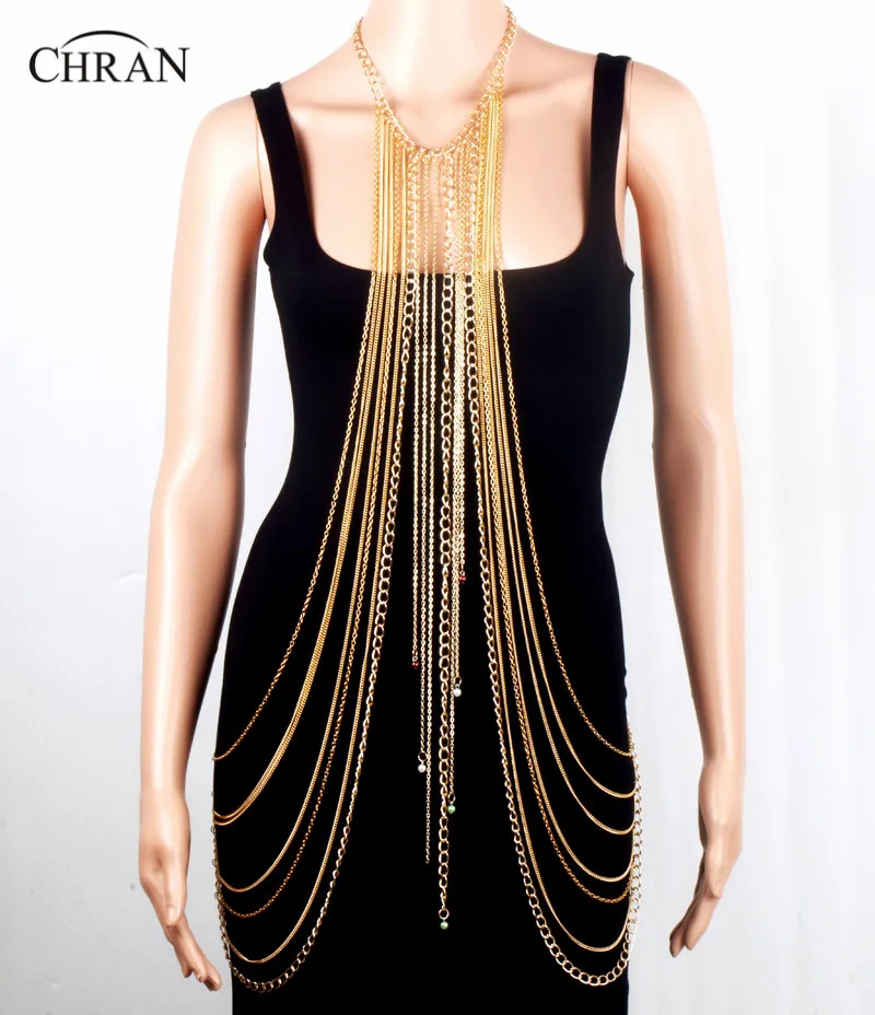 Цельнометаллическое ожерелье на плечо Chran 2 цветов