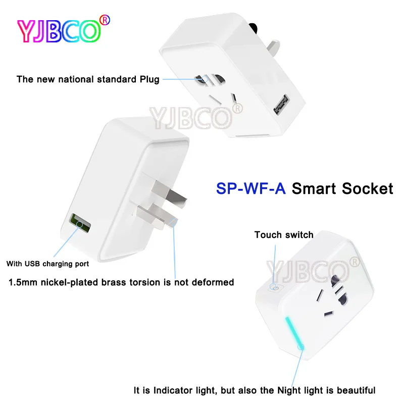 Оригинальная умная розетка Basic Edition WiFi Милая Мини высокотемпературная защита