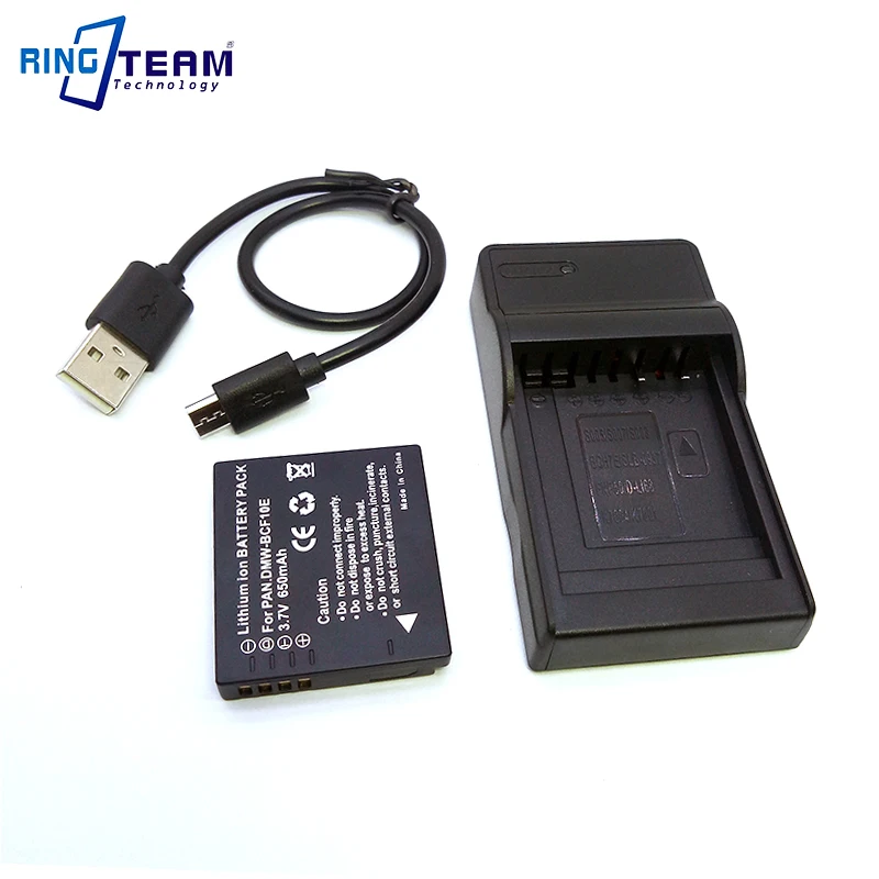 Зарядное устройство BCF10 BCF10E зарядное USB и аккумулятор для Panasonic DMC F2 F3 FH1 FH20 FH22 FH3 FP8