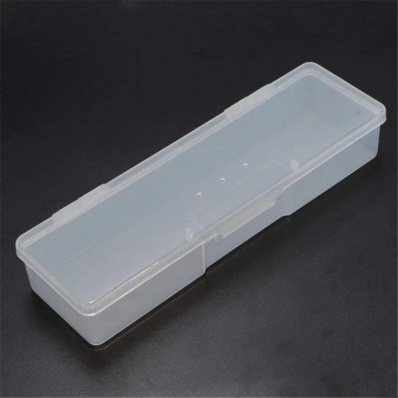 Rectangular Transparent Nail Tips Case Jewelry Watch Tool Storage Box Organizer For Money Coin Candy Keys |
