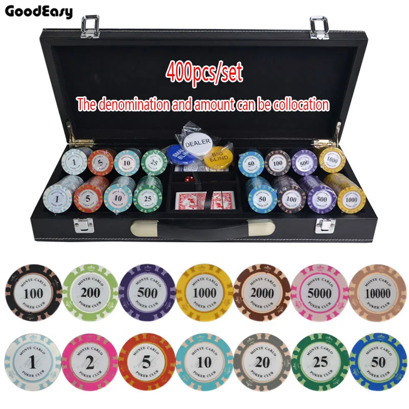 200/300/400/500 шт./компл. Корона покер чип глины Casino Chips в форме фишек Казино Техасский