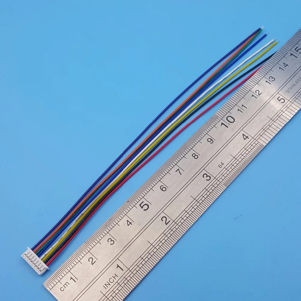 50 наборов 8Pin Одна Головка Micro JST шаг 1 25 мм 15 см 28AWG провод к разъему платы|single wire