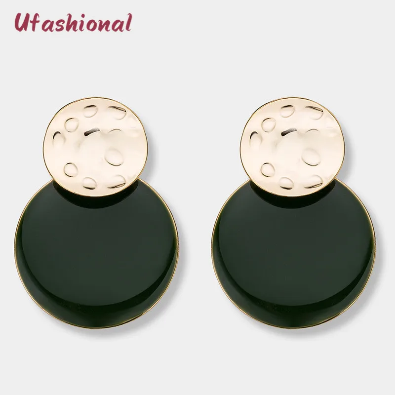 Для женщин серьги букле Oreille Европейская мода Bijoux Joyas акрил орнамент кулон