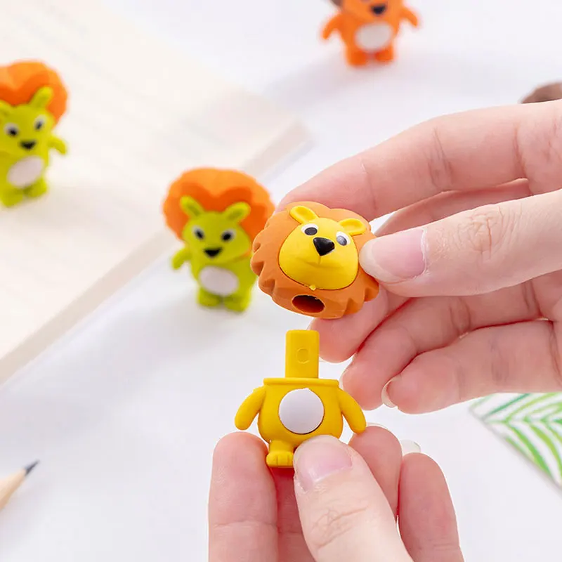 Резиновый ластик для школы Little lion, канцелярские принадлежности, ластик для детей, Подарочный ластик для детей