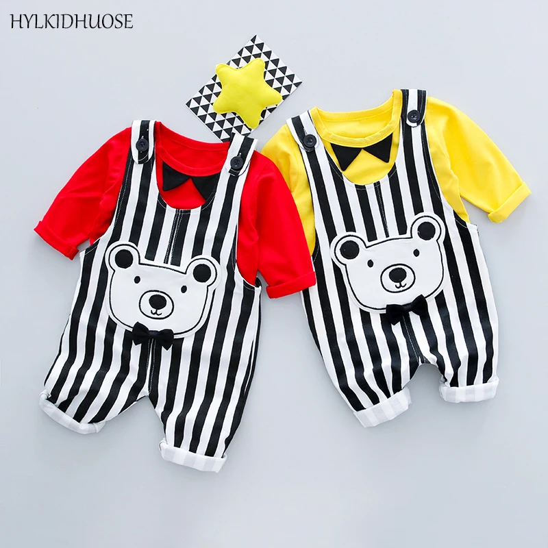 HYLKIDHUOSE/2018 весенние комплекты одежды для младенцев костюмы маленьких девочек и