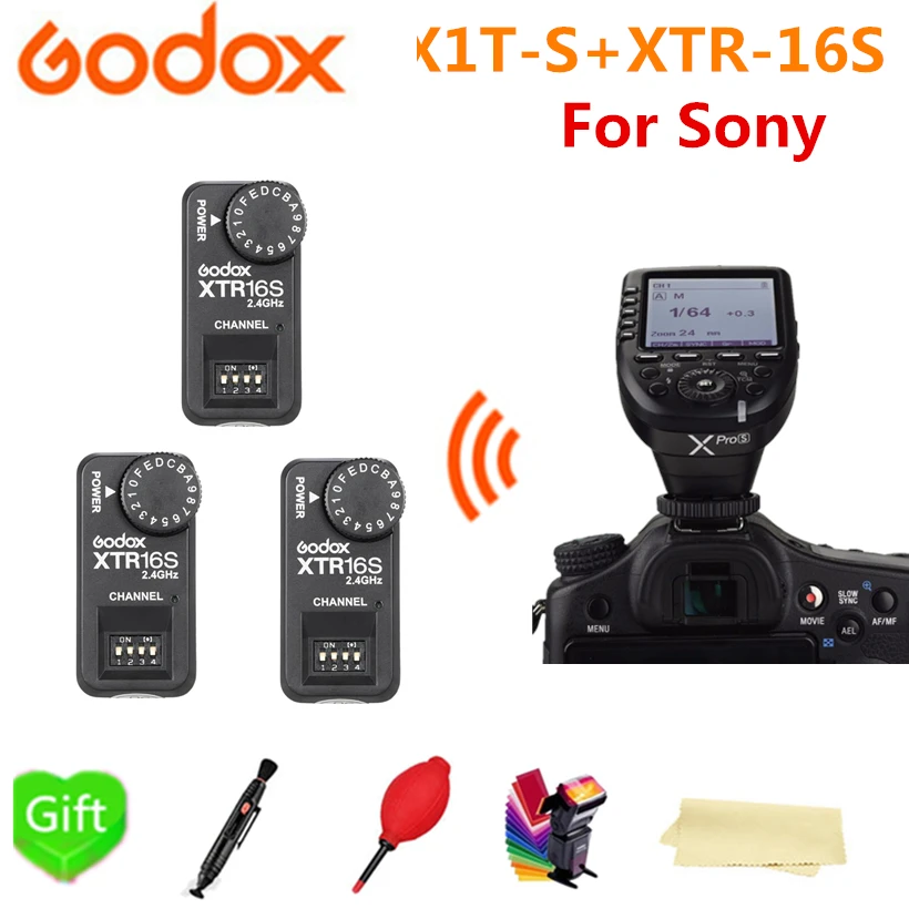 Передатчик Godox XPro S с TTL HSS 2 4G беспроводная система X ЖК экран + 3 фоторесивера для Sony