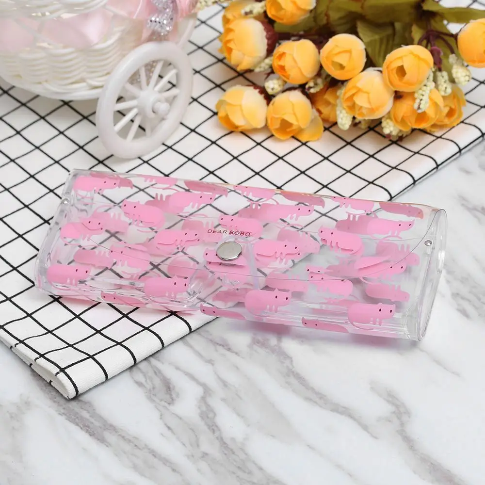 Милый прозрачный Чехол для очков прозрачная стеклянная защитная коробка