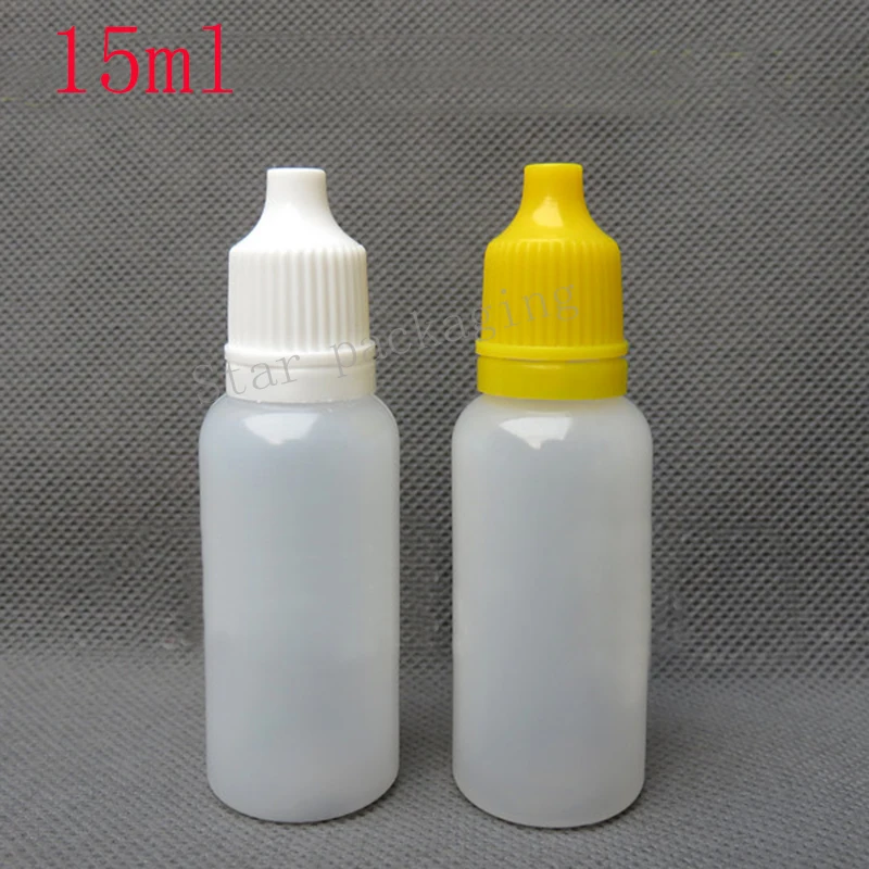 100 шт 15 мл пустые пластик Сжимаемый глаз жидкий флакон капельница бутылки для