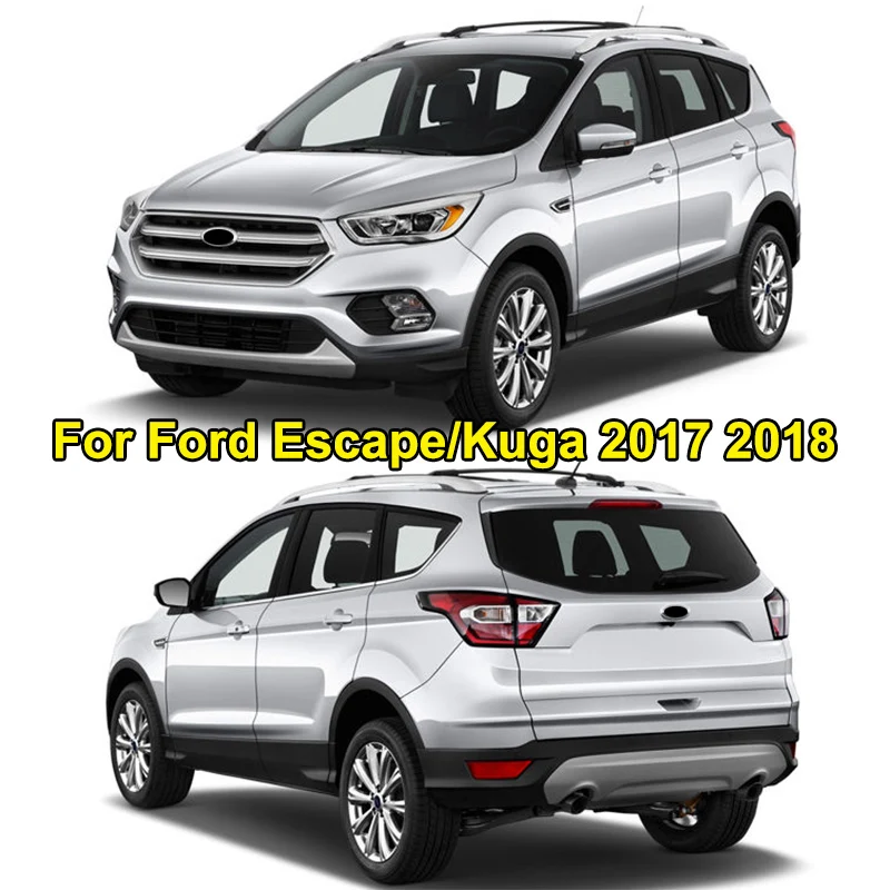 Для Ford Escape Kuga хромированный передний задний противотуманный светильник, дверная ручка, накладка на корпус, накладка, защита для украшения автомобиля