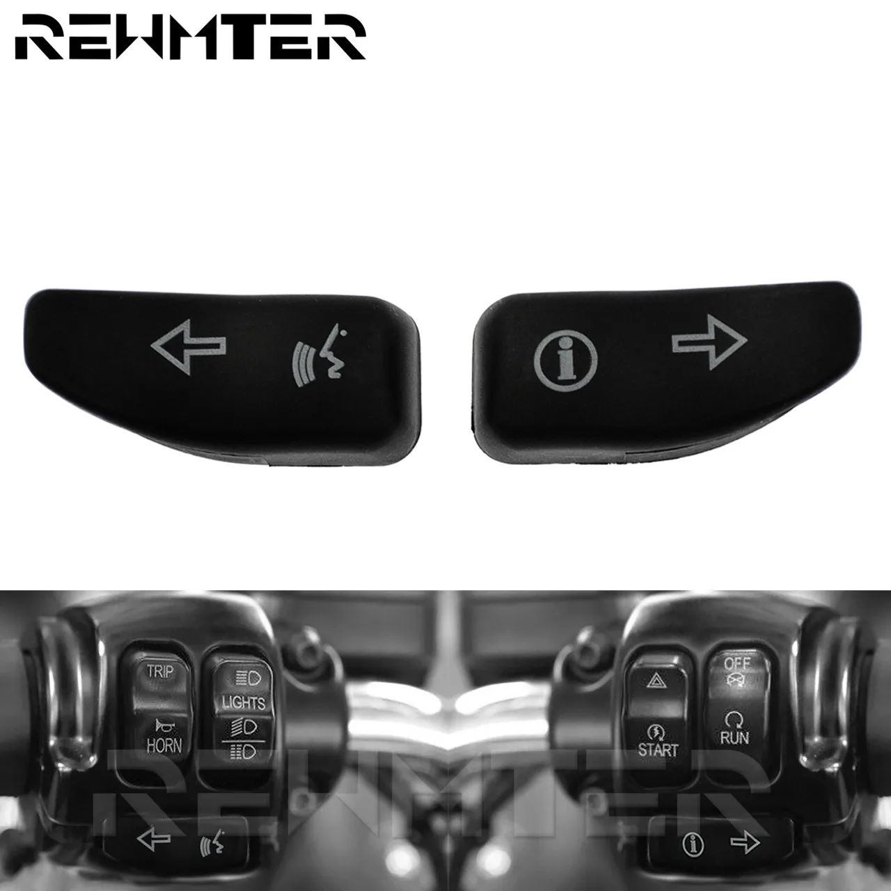 

Расширительные колпачки для сигнала поворота мотоцикла, расширенная Крышка для Harley Touring Road Glide FLTRX Street Glide FLHX 2016-21