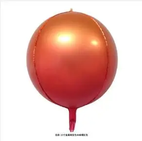 Deep Orange 1 шт. 12 дюймов градиент цвета 4D диско гелиевая фольга воздушные шары для детей подарок для празднования дня рождения вечерние воздушные шары поставки - Цвет: Deep Orange