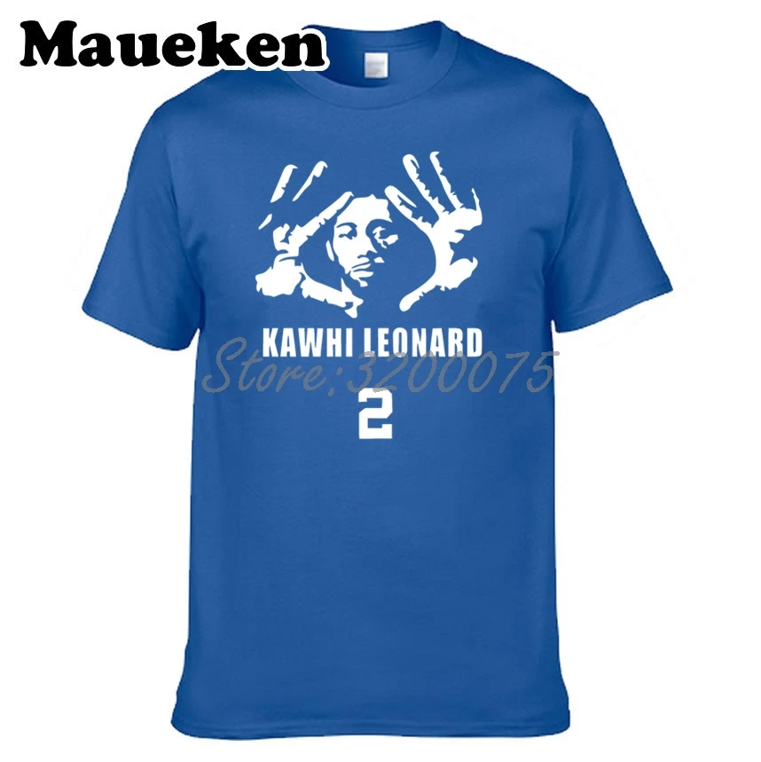 Мужская футболка Kawhi Leonard 2 KLAW kawaii Los Angeles KL2 большого размера W1022099|Мужские футболки|