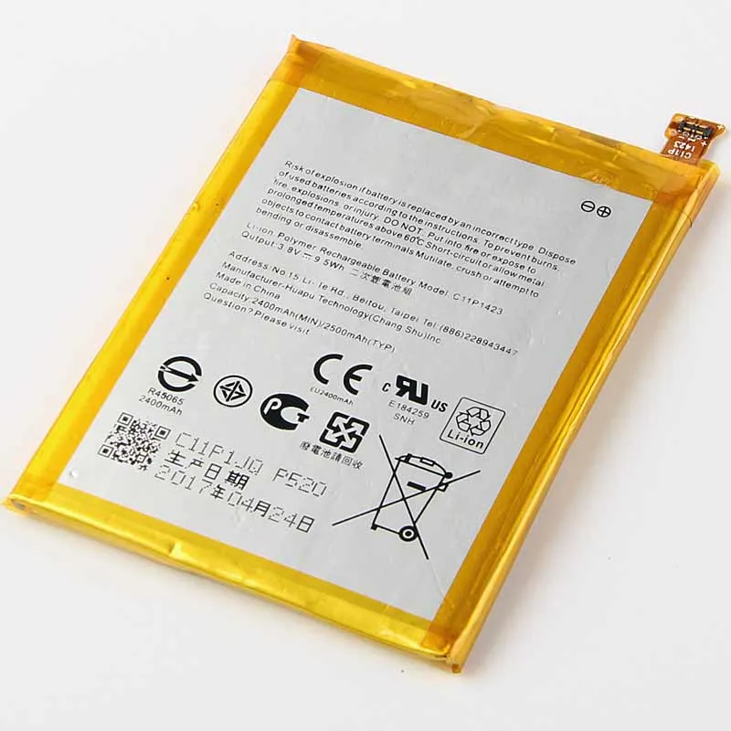 Оригинальный аккумулятор C11P1423 для ASUS ZF2 ZE500CL Z00D 2400 мАч|Аккумуляторы мобильных