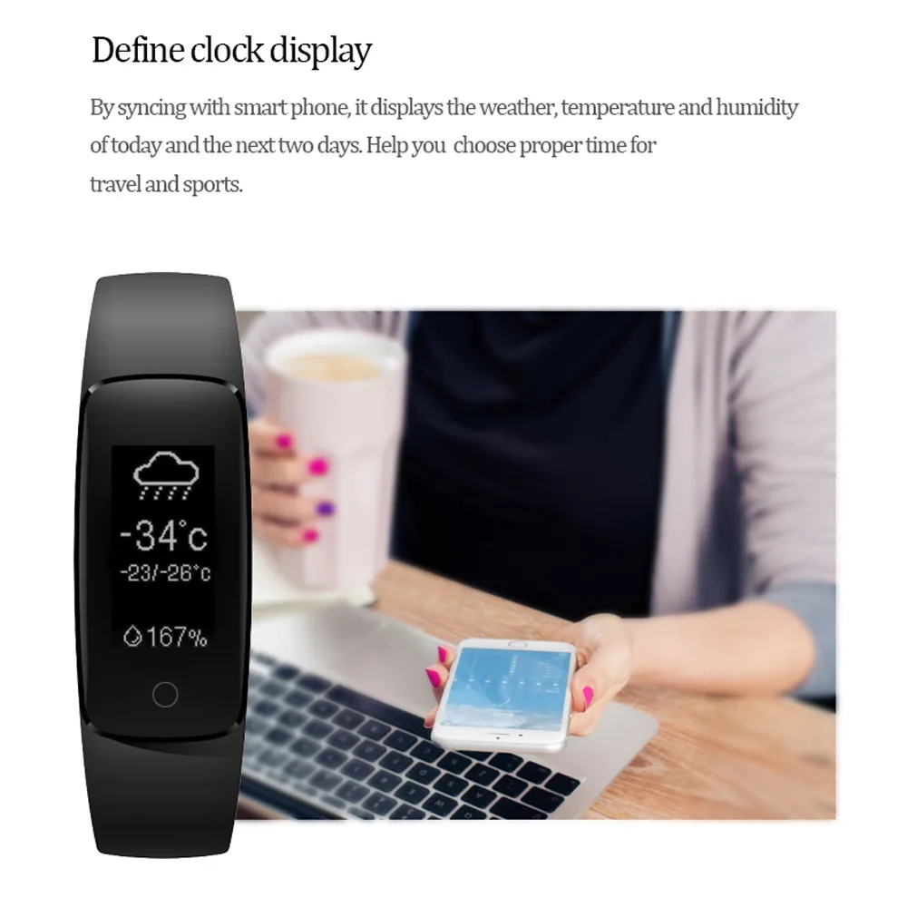 VOBERRY ID107 Plus HR смарт-браслет монитор сердечного ритма Мульти спортивный кардио фитнес-трекер для измерения сердечного ритма Smartband часы