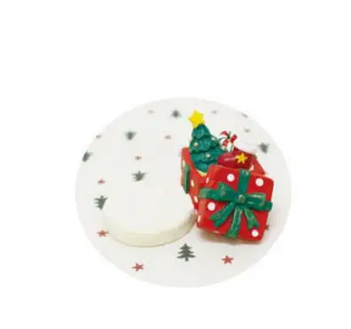 10 Gift Box Елка и снеговик олень Сант Клаус миниатюрная фигурка декоративный волшебный сад Смола ремесло игрушка украшения TNJ087 - Цвет: 10 Gift Box