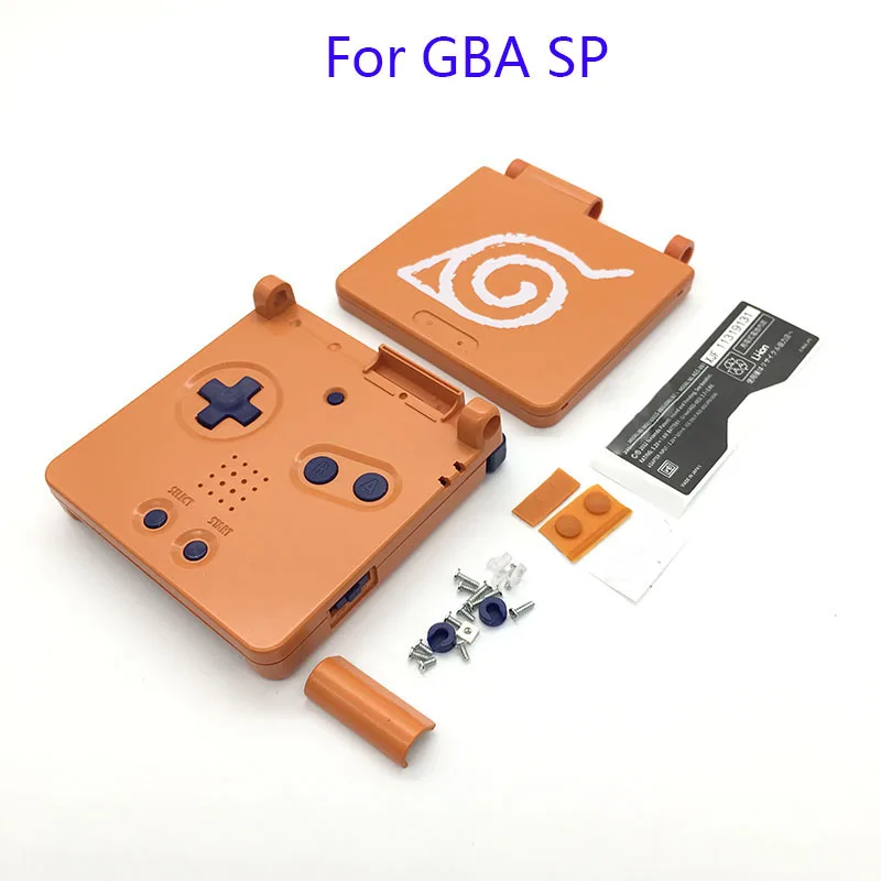 10 Набор для игры мальчик Advance SP замена деталей корпуса для nintendo Ретро Наруто GBA корпус sp