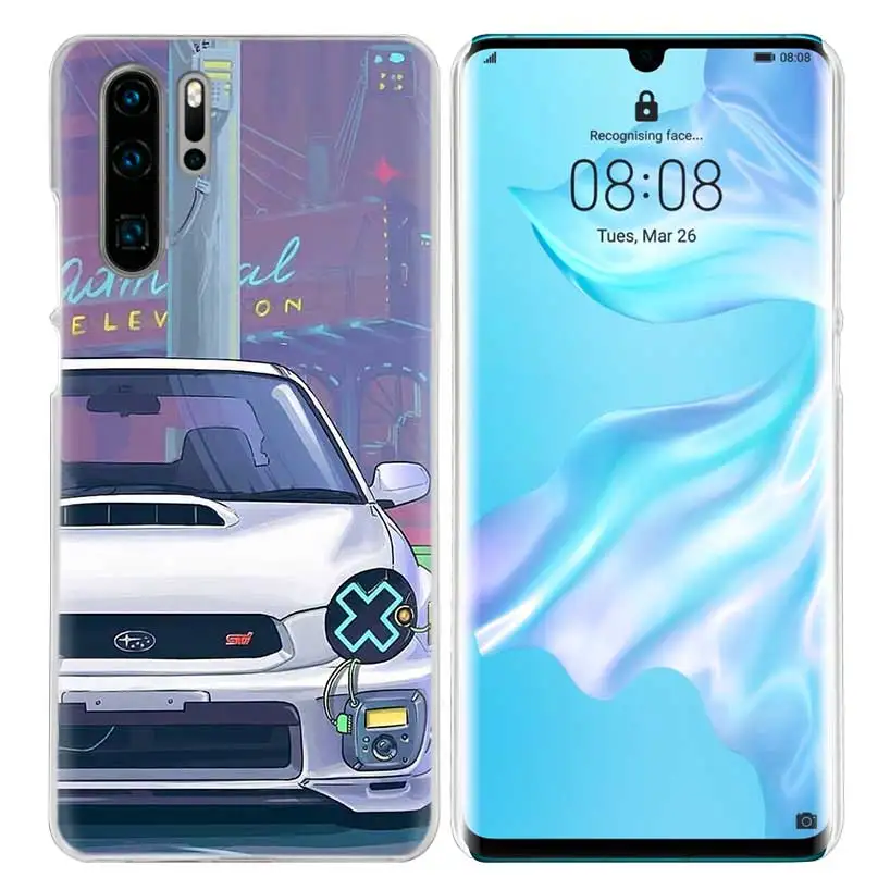 10 Классный чехол-комикс для спортивных автомобилей huawei P20 P30 P Smart Nova 4 3i P10 P9 P8 mate 10 20 lite Pro Mini жесткий чехол для телефона из ПК - Цвет: 10