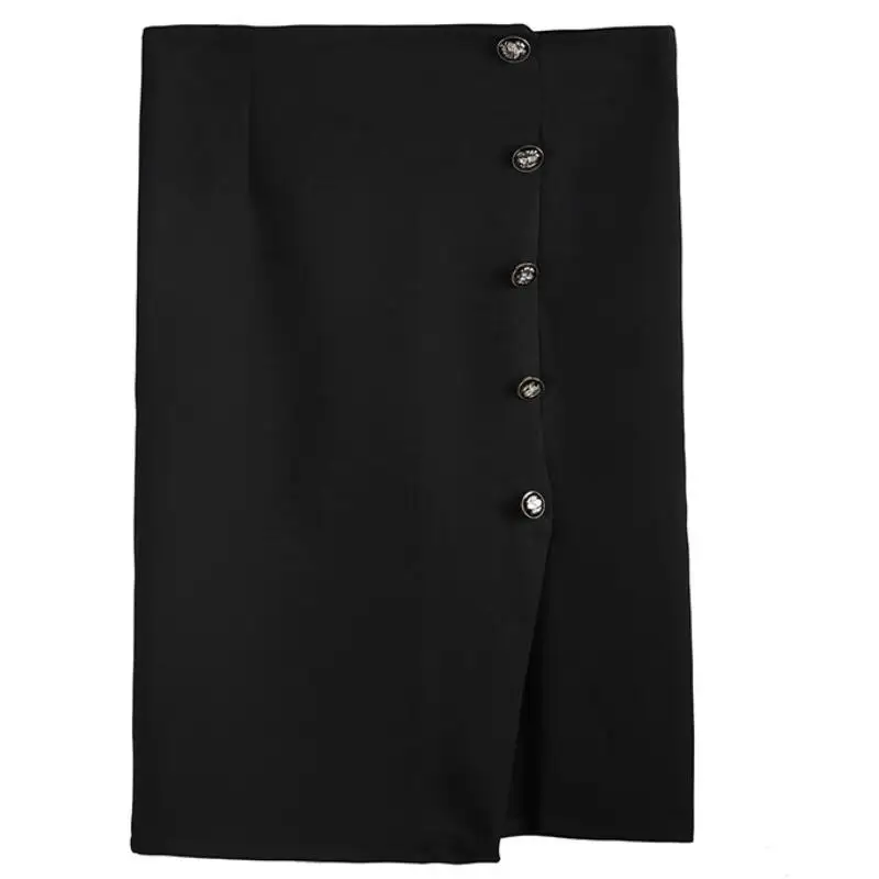 Новый большой Размеры Для женщин Элегантный FashionHigh талии Разделение длинная юбка