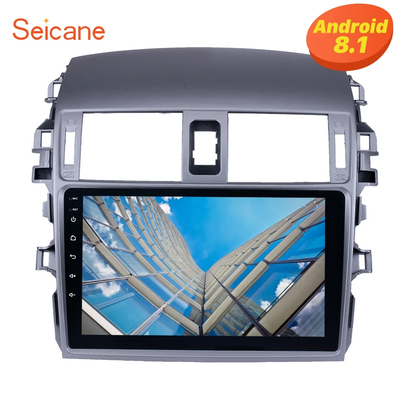 Seicane Android 9. 0 2Din 9 дюймов головное устройство для 8 1 2007 2008 2009 Toyota Старый Corolla
