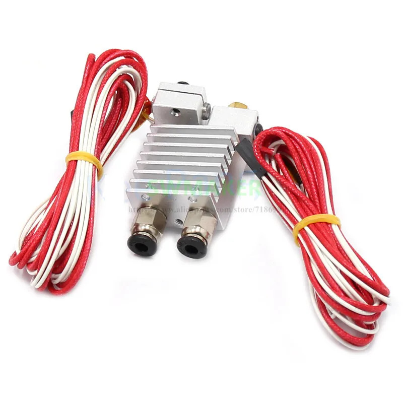 Hotend Silver Chimera набор hotend для экструзии V6 с двойной головкой j-Head 0 4 мм сопло 3D